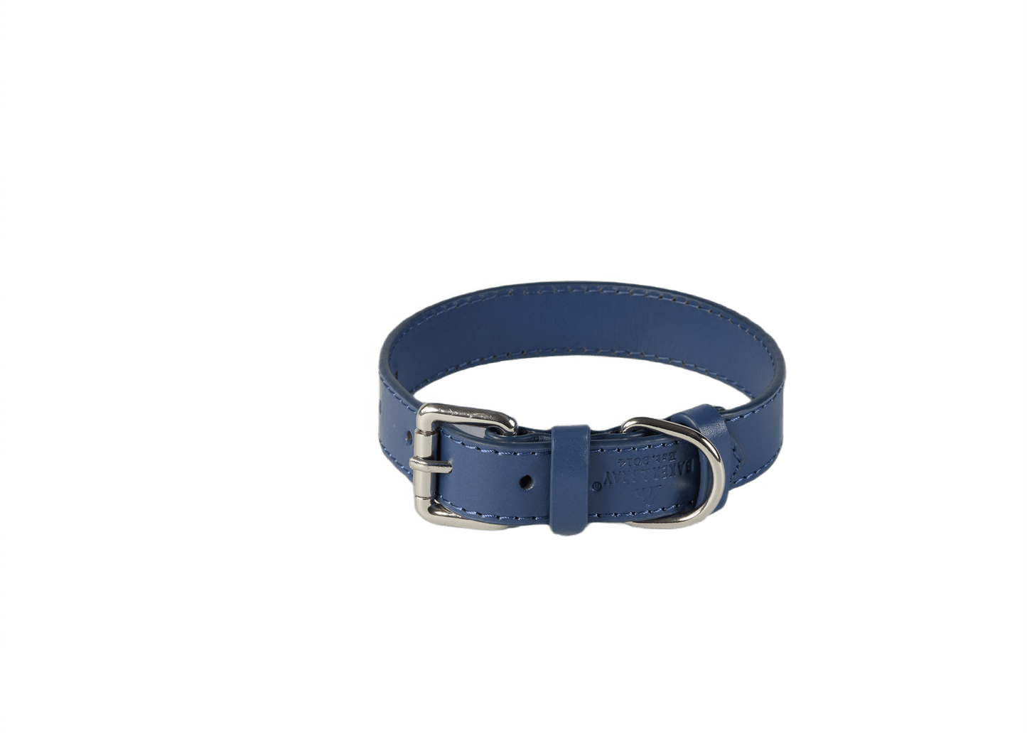 Baker & Bray Sustainable Designer Leather Dog Collar | Navy