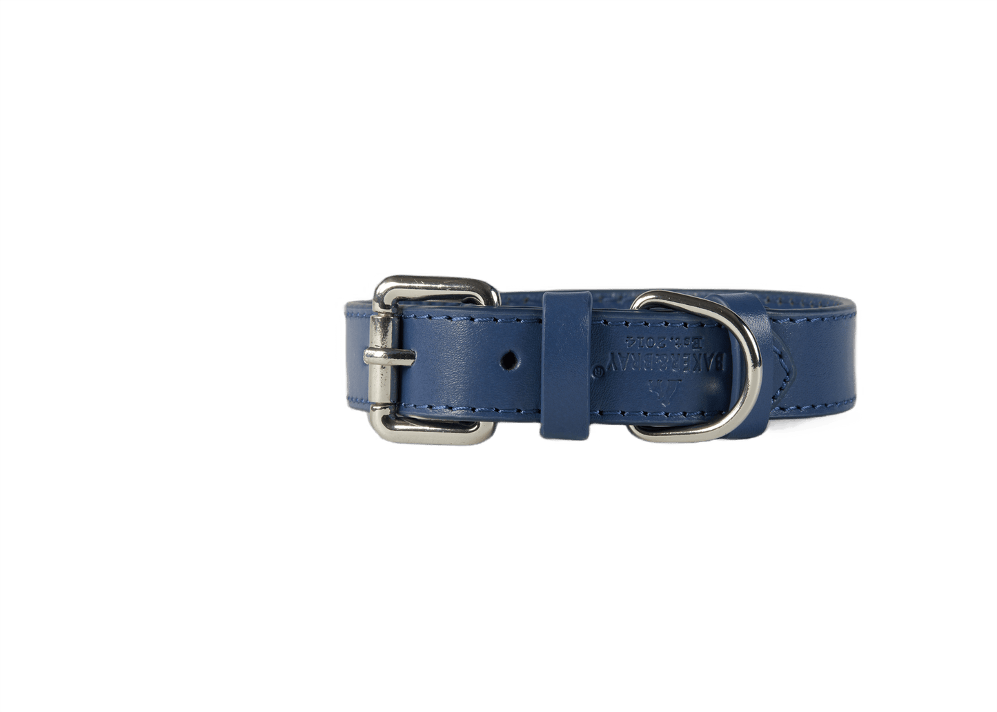 Baker & Bray Sustainable Designer Leather Dog Collar | Navy