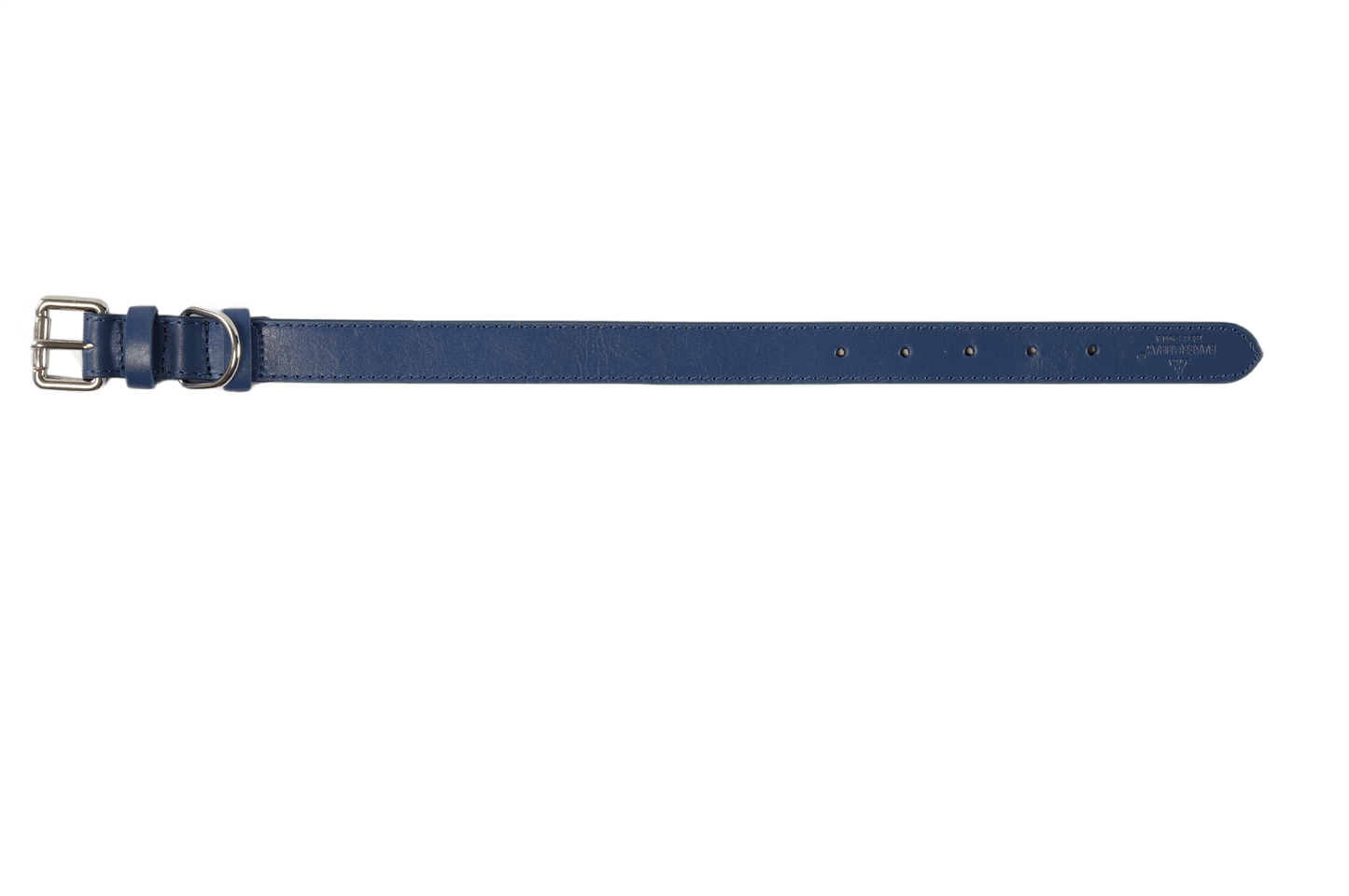 Baker & Bray Sustainable Designer Leather Dog Collar | Navy