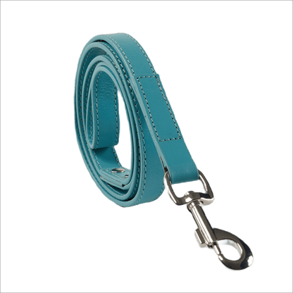 Baker & Bray Sustainable Designer Leather Dog Lead | Lagoon