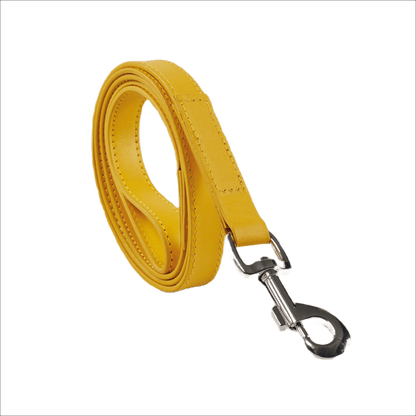Baker & Bray Sustainable Designer Leather Dog Lead | Lemon