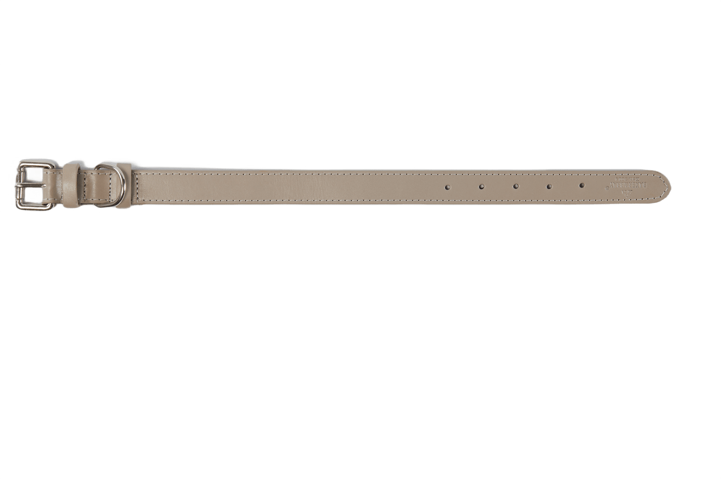 Baker & Bray Sustainable Leather Dog Collar | Ash