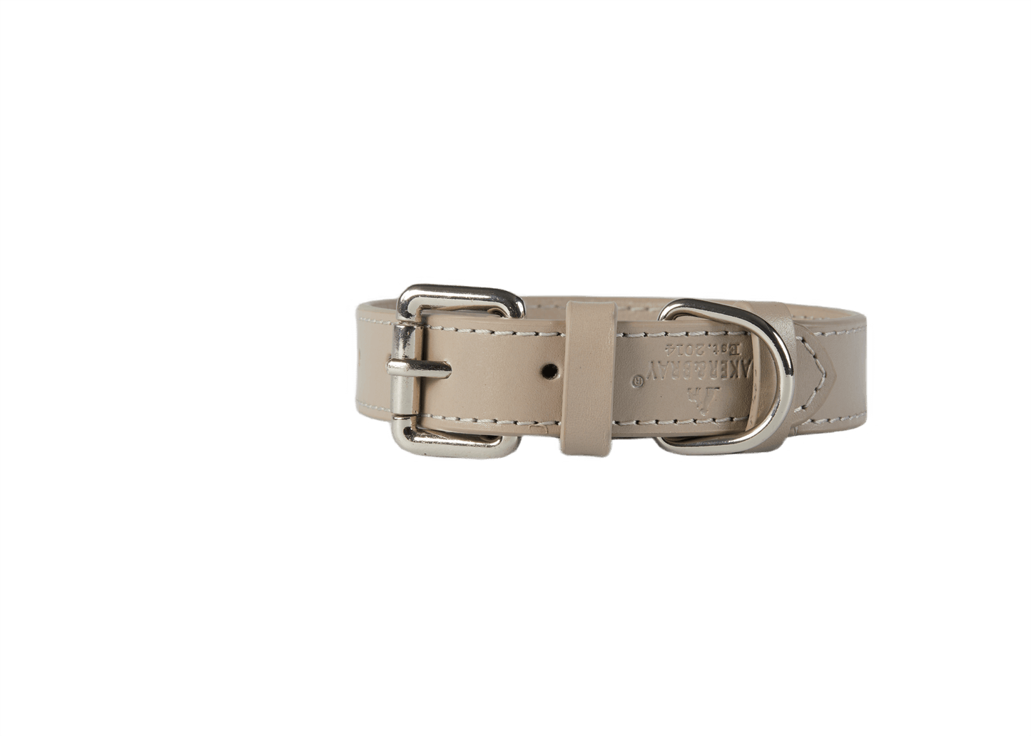 Baker & Bray Sustainable Leather Dog Collar | Ash