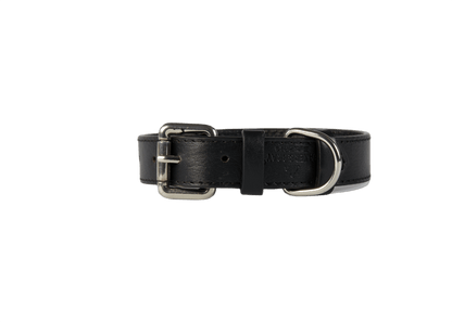 Baker & Bray Sustainable Leather Dog Collar | Black