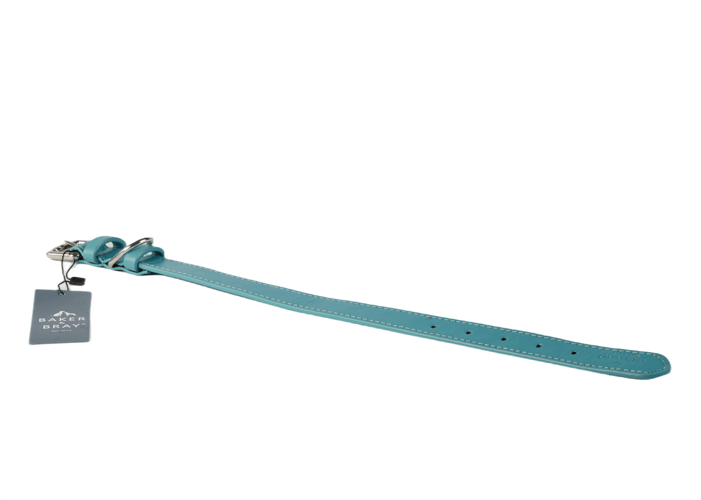 Baker & Bray Sustainable Leather Dog Collar | Lagoon