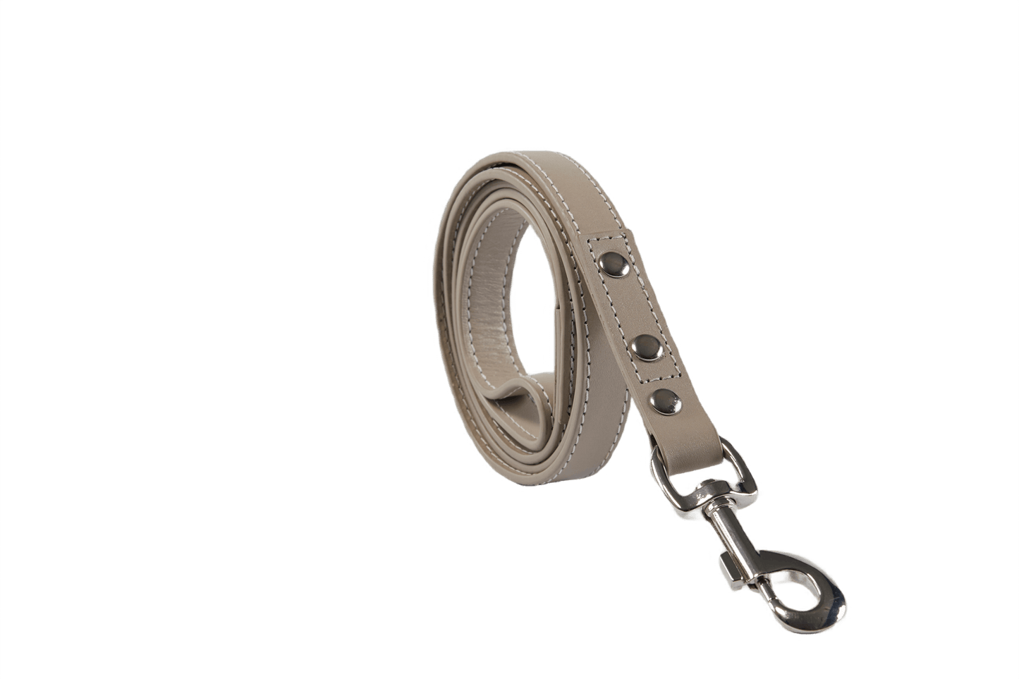 Baker & Bray Sustainable Leather Dog Collar & Lead Set | Ash