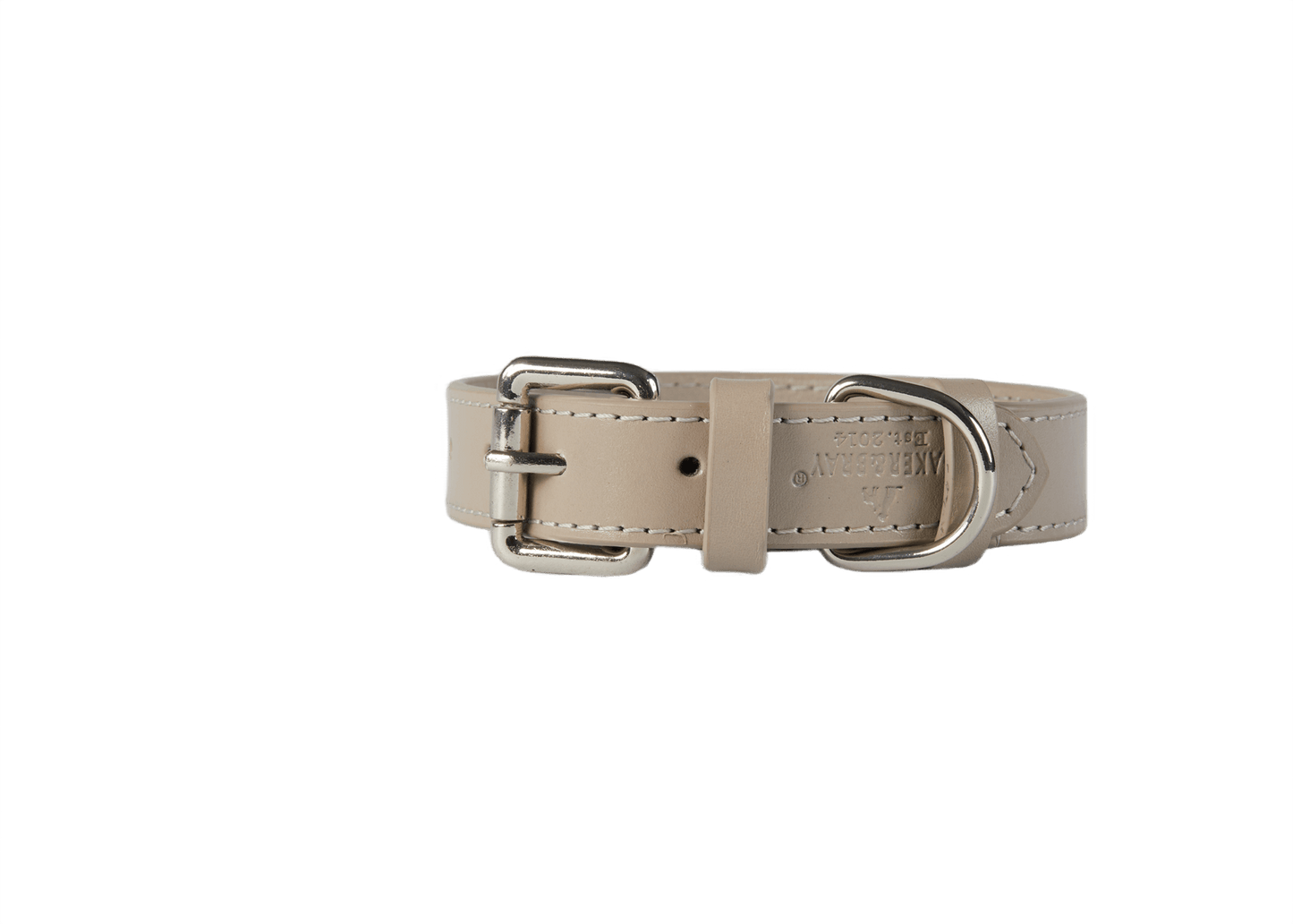 Baker & Bray Sustainable Leather Dog Collar & Lead Set | Ash