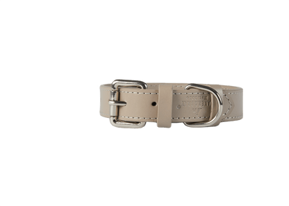 Baker & Bray Sustainable Leather Dog Collar & Lead Set | Ash