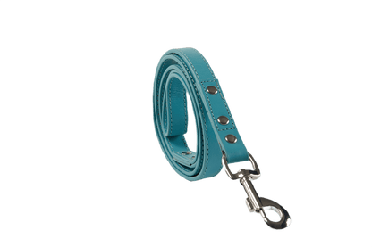 Baker & Bray Sustainable Leather Dog Collar & Lead Set | Lagoon