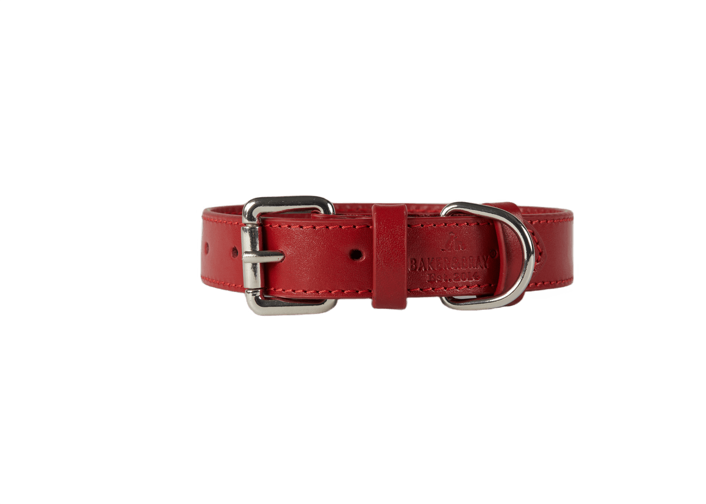 Baker & Bray Sustainable Leather Dog Collar & Lead Set | Rose