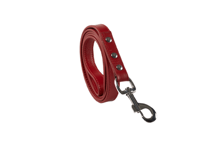 Baker & Bray Sustainable Leather Dog Collar & Lead Set | Rose