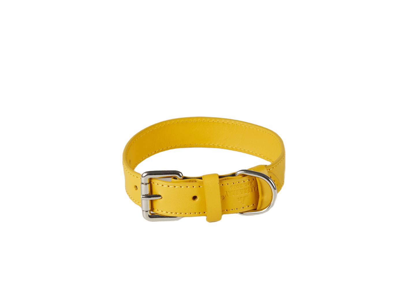 Barker & Bray Sustainable Leather Dog Collar | Lemon