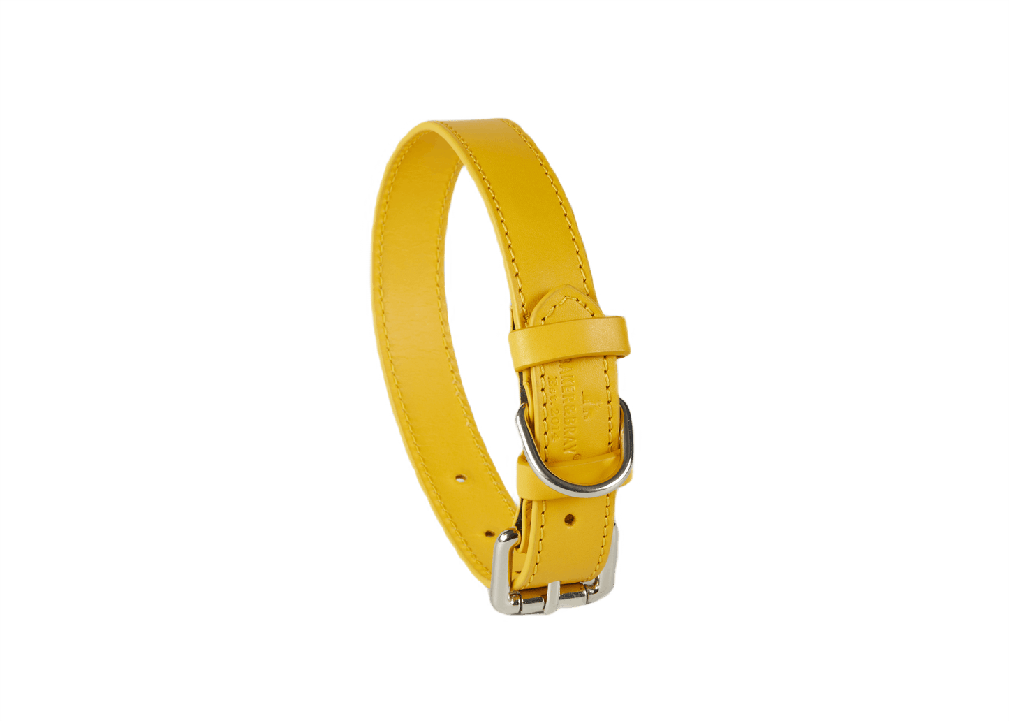 Barker & Bray Sustainable Leather Dog Collar | Lemon