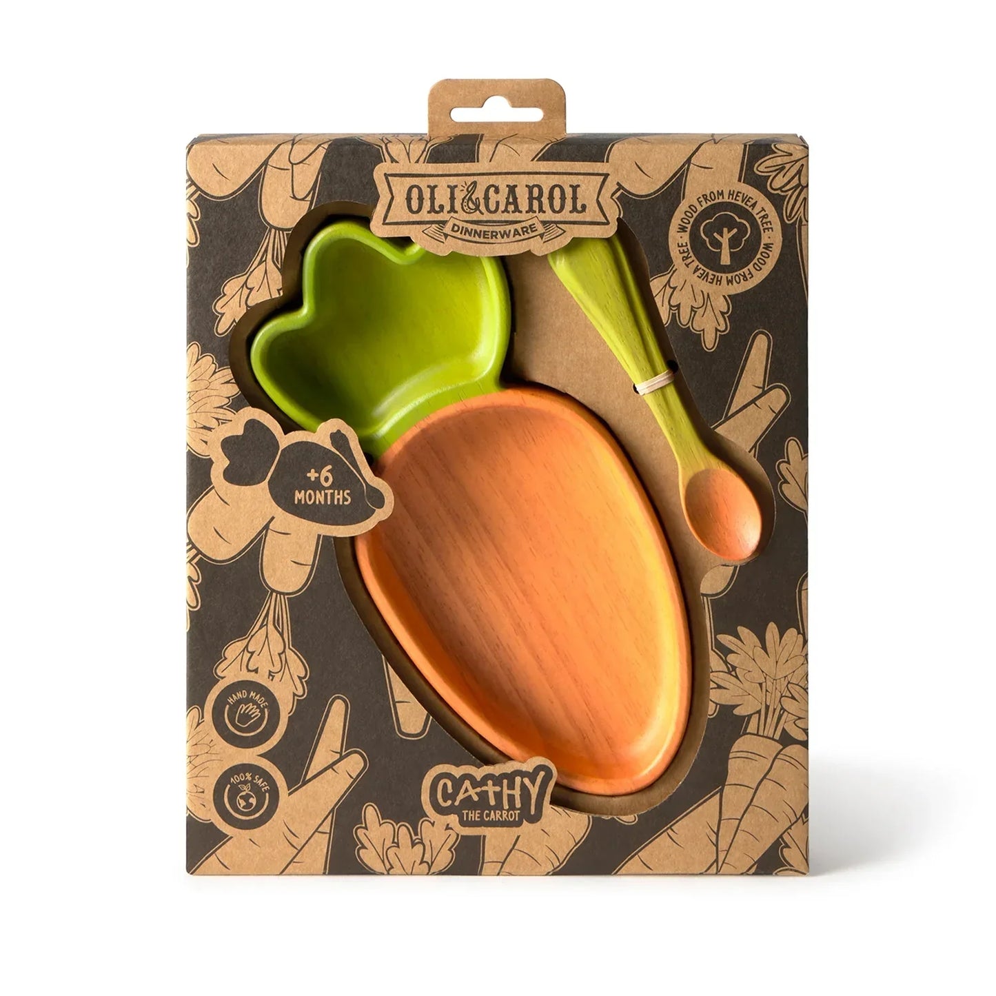 Oli&Carol Cathy the Carrot Plate and Spoon Set