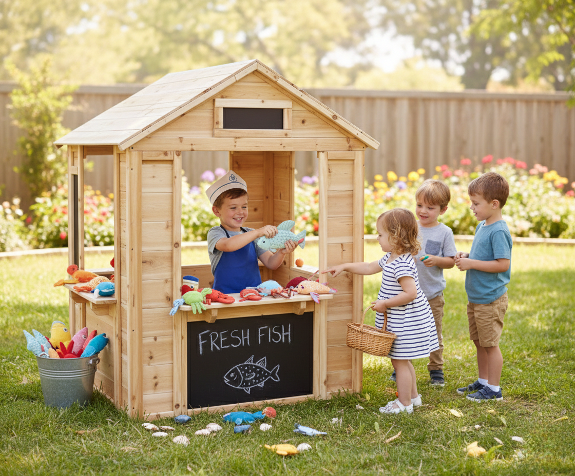 Cafe Shop Playhouse for Imaginative Roleplay