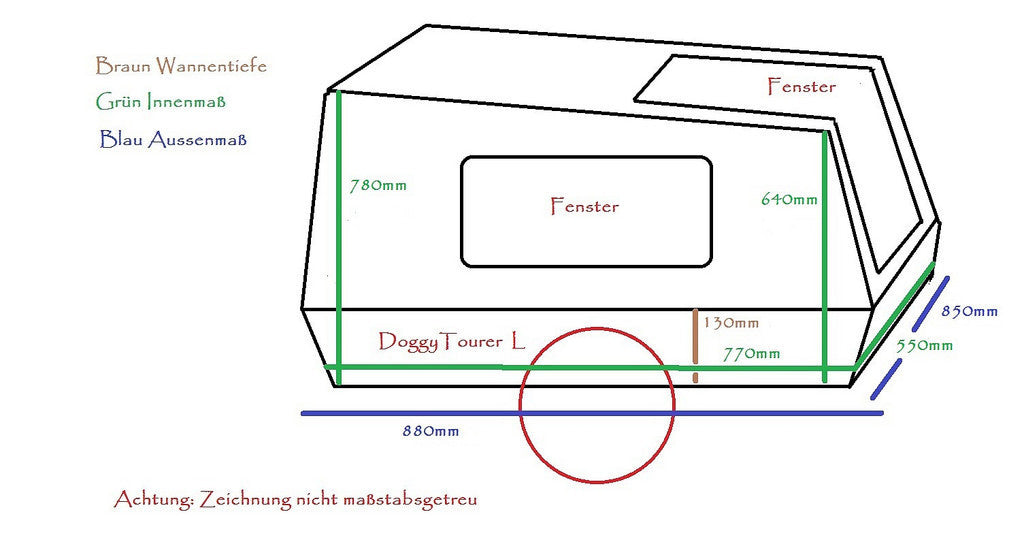 Doggy Tourer Marley Large Dog Bike Trailer