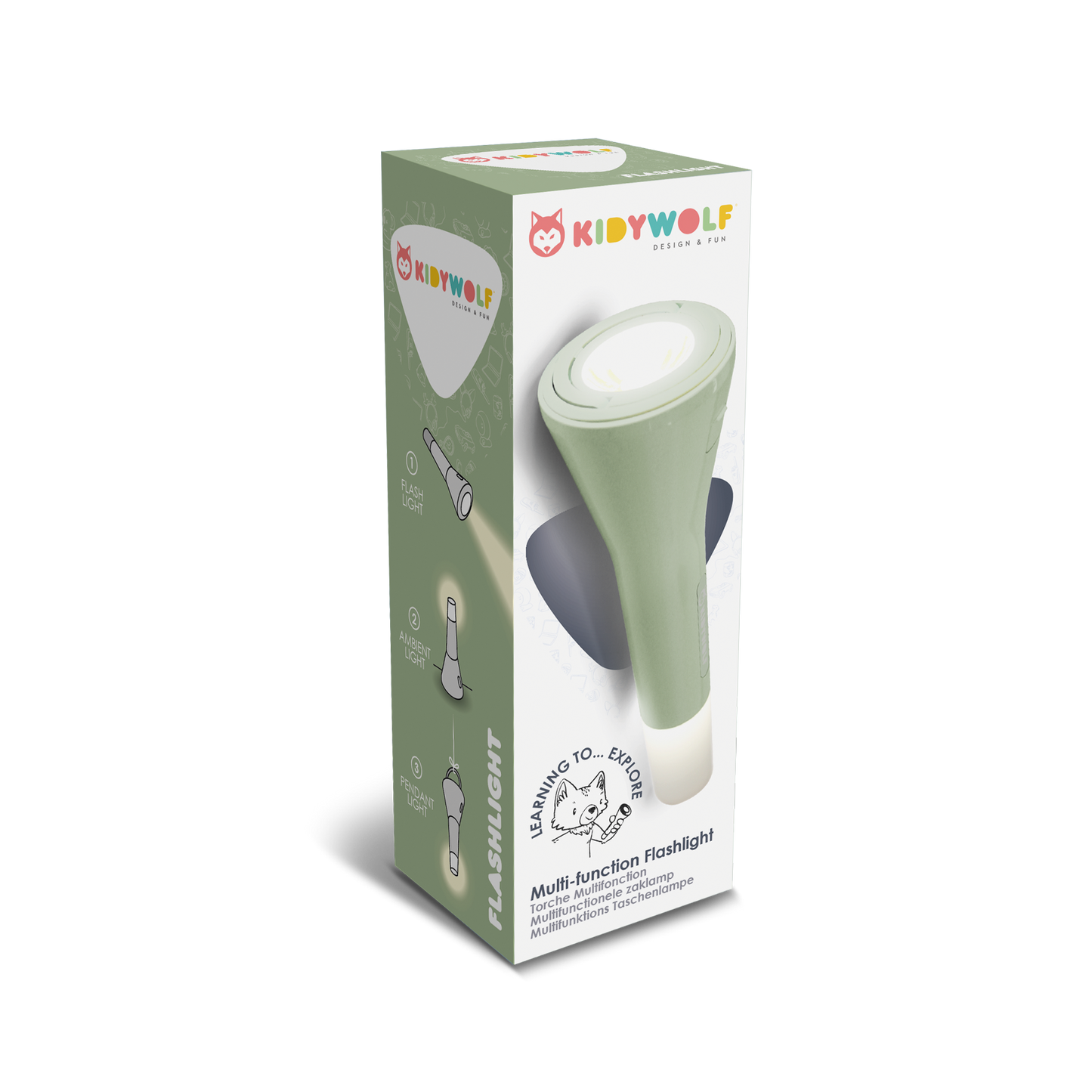 KIDYFLASHLIGHT Multifunctional Flashlight Green