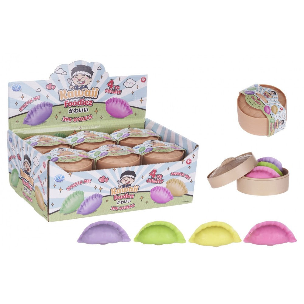 3-pack Squishy Gyozas in Steamer Basket