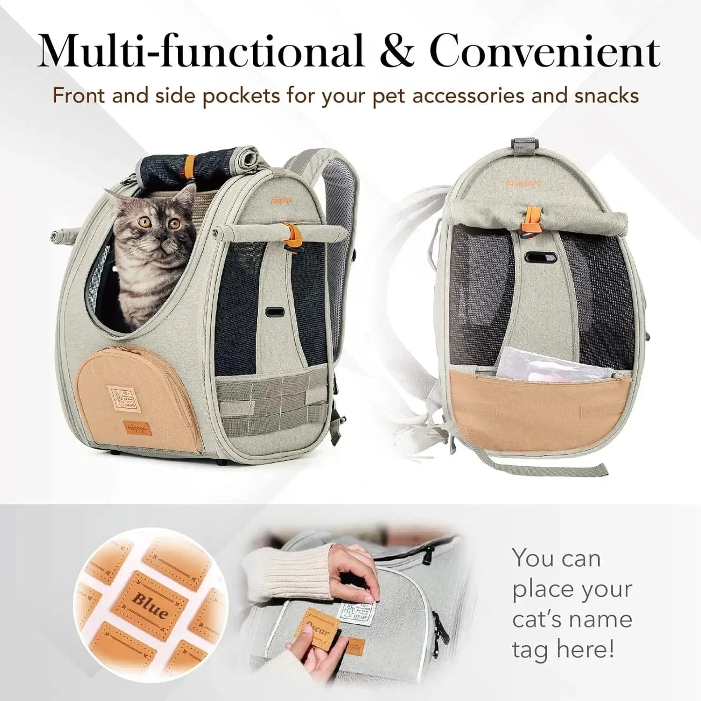 Ibiyaya Adventure Cat Carrier Backpack | Airline-Approved