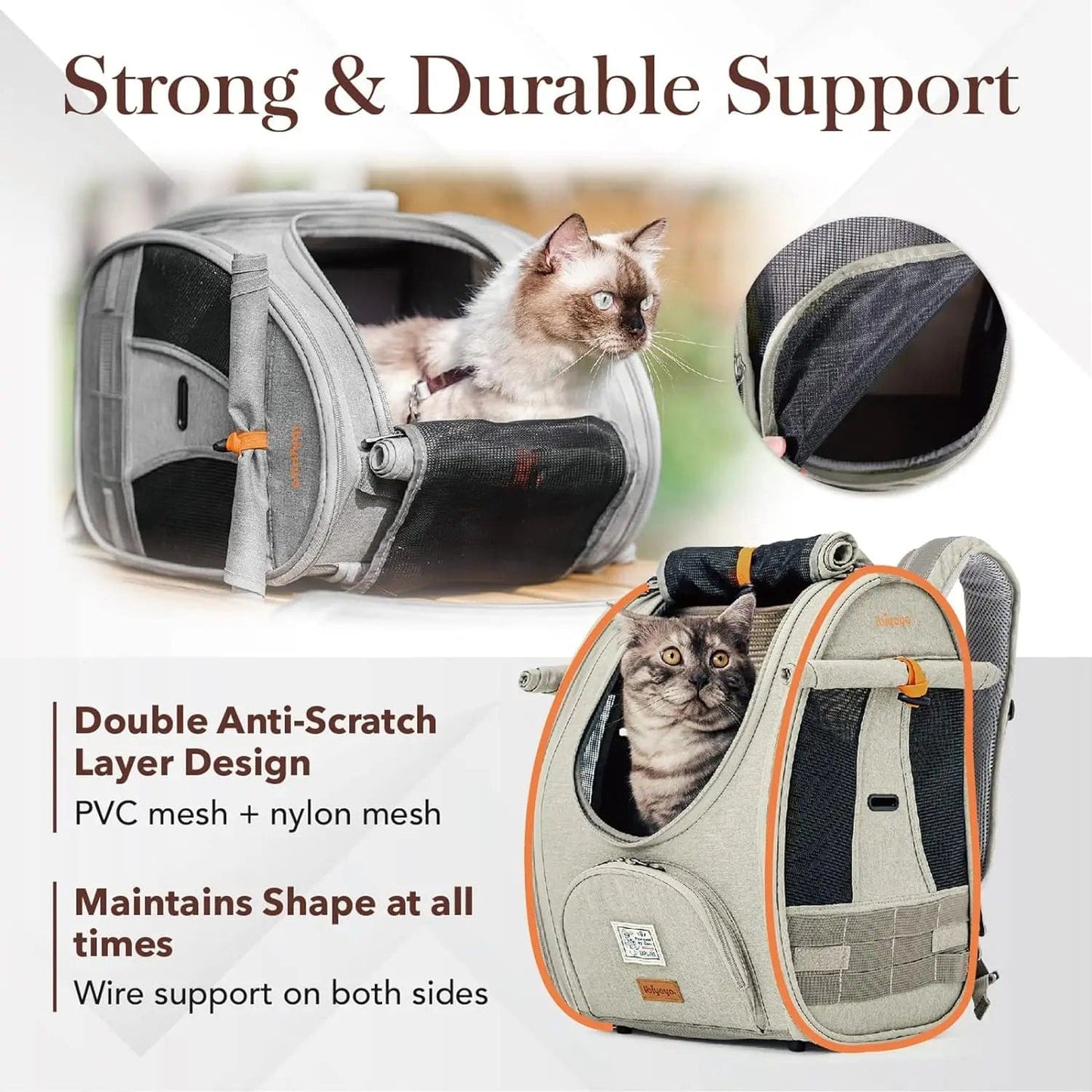 Ibiyaya Adventure Cat Carrier Backpack | Airline-Approved