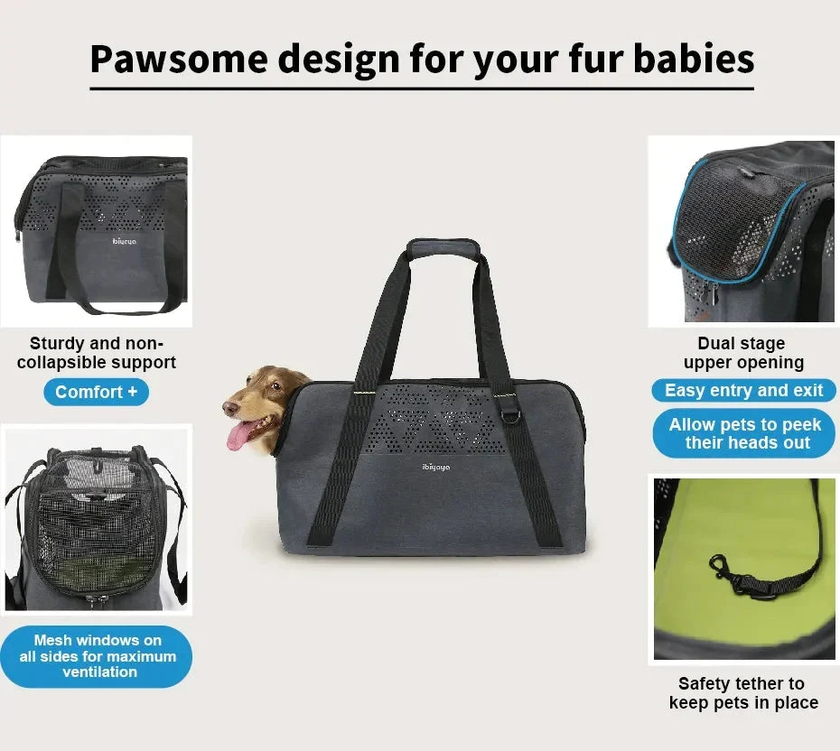 Ibiyaya Breezy Wanderer Dachshund Tote Bag | Airline Approved