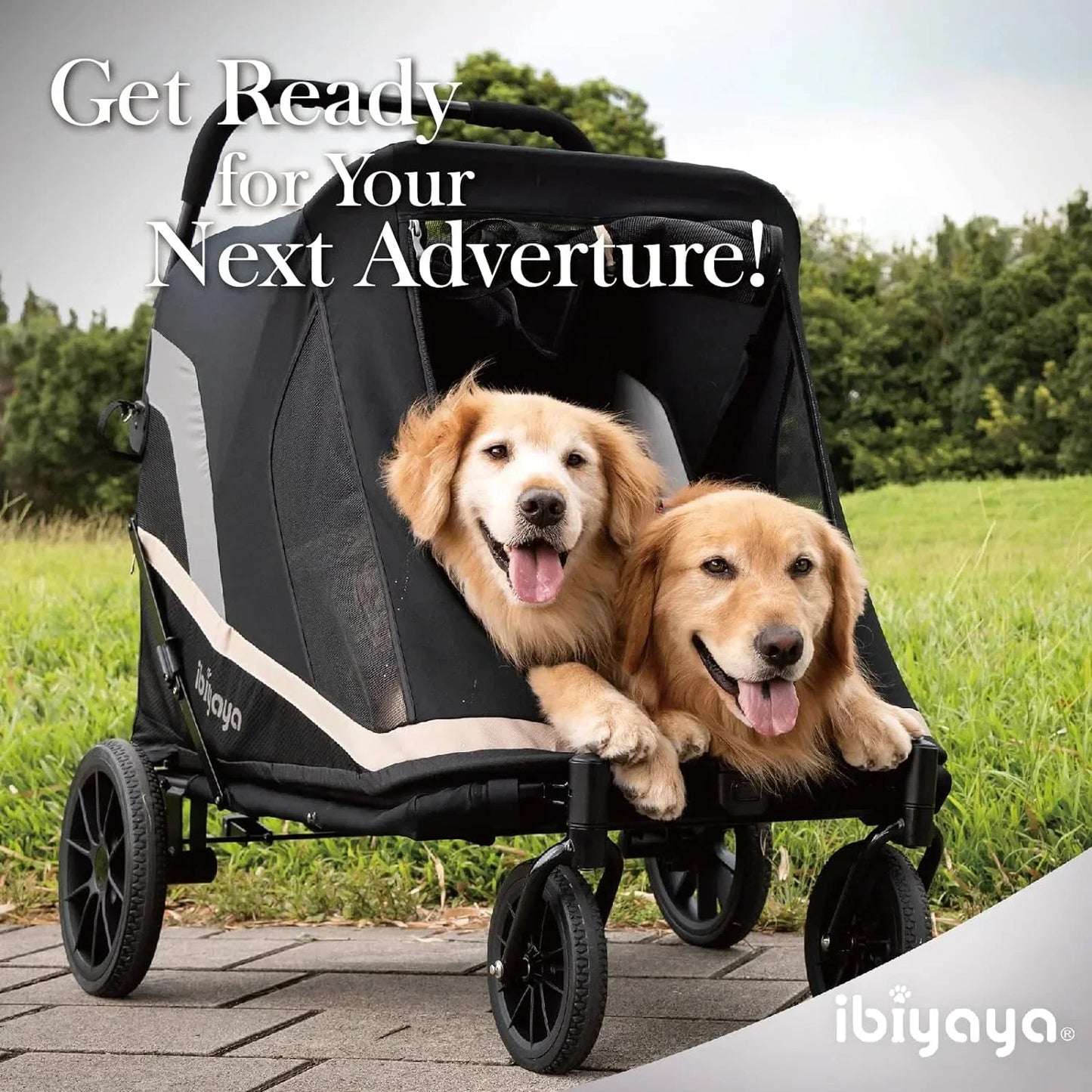 Ibiyaya Grand Cruiser Large Dog Stroller | + Included Supportive Cushion