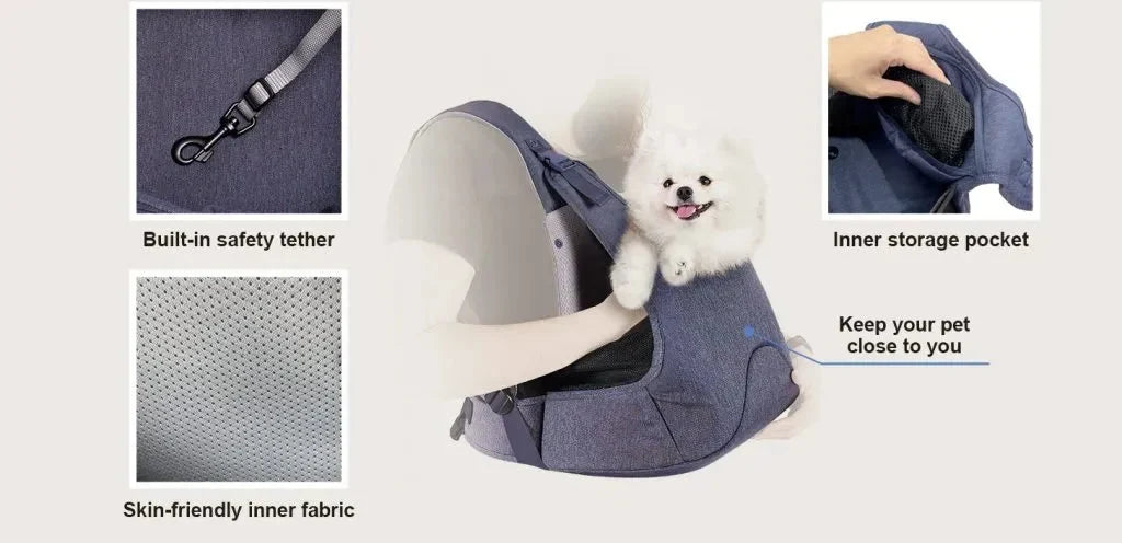 Ibiyaya Hug Pack Small Dog Chest Carrier
