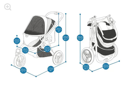 Ibiyaya The Beast Dog Jogging Stroller