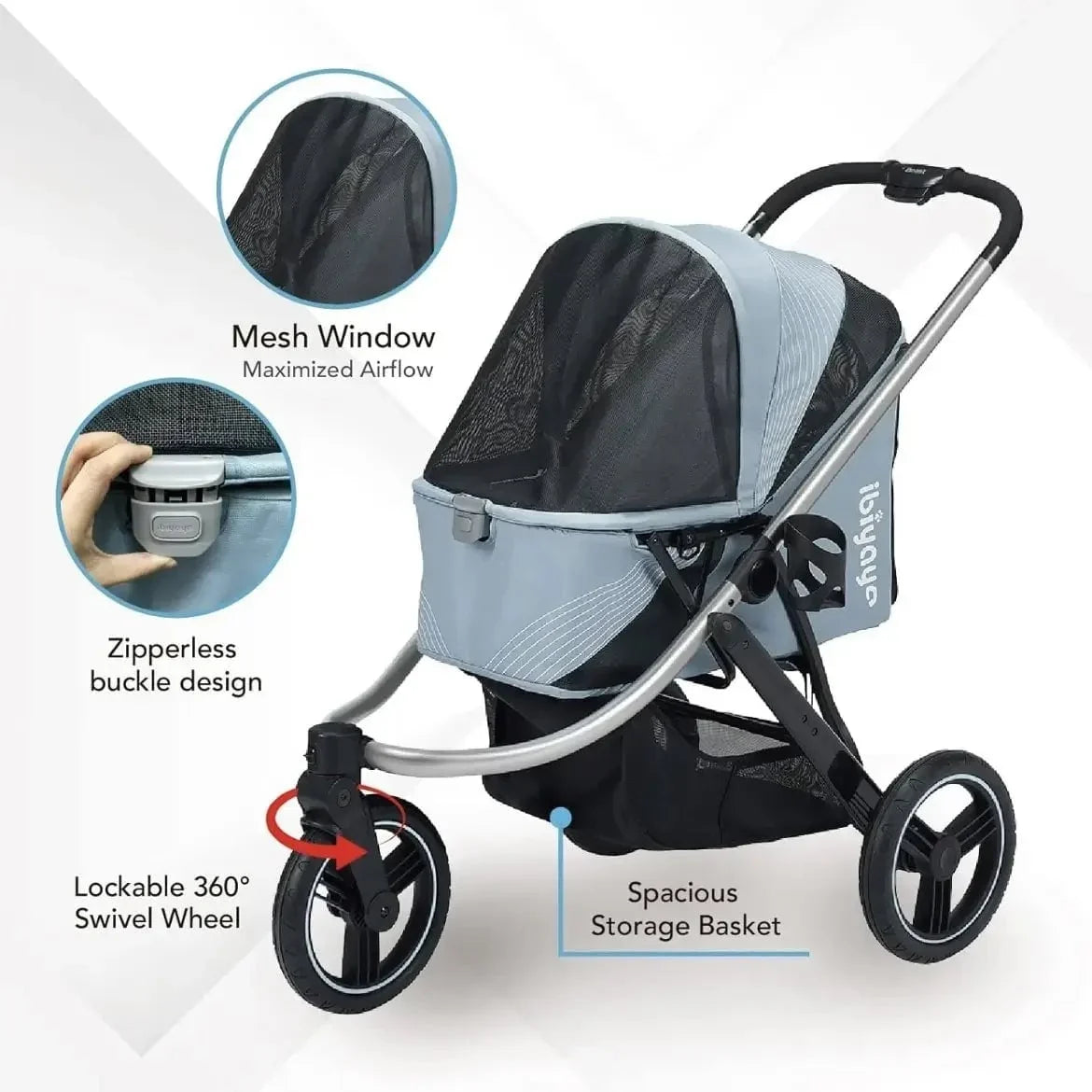 Ibiyaya The Beast Dog Jogging Stroller
