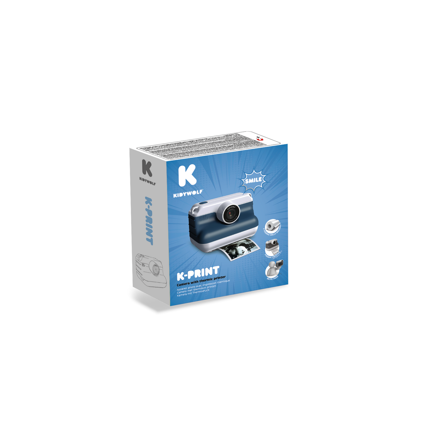 KPRINT Instant Thermal Printing Camera Blue