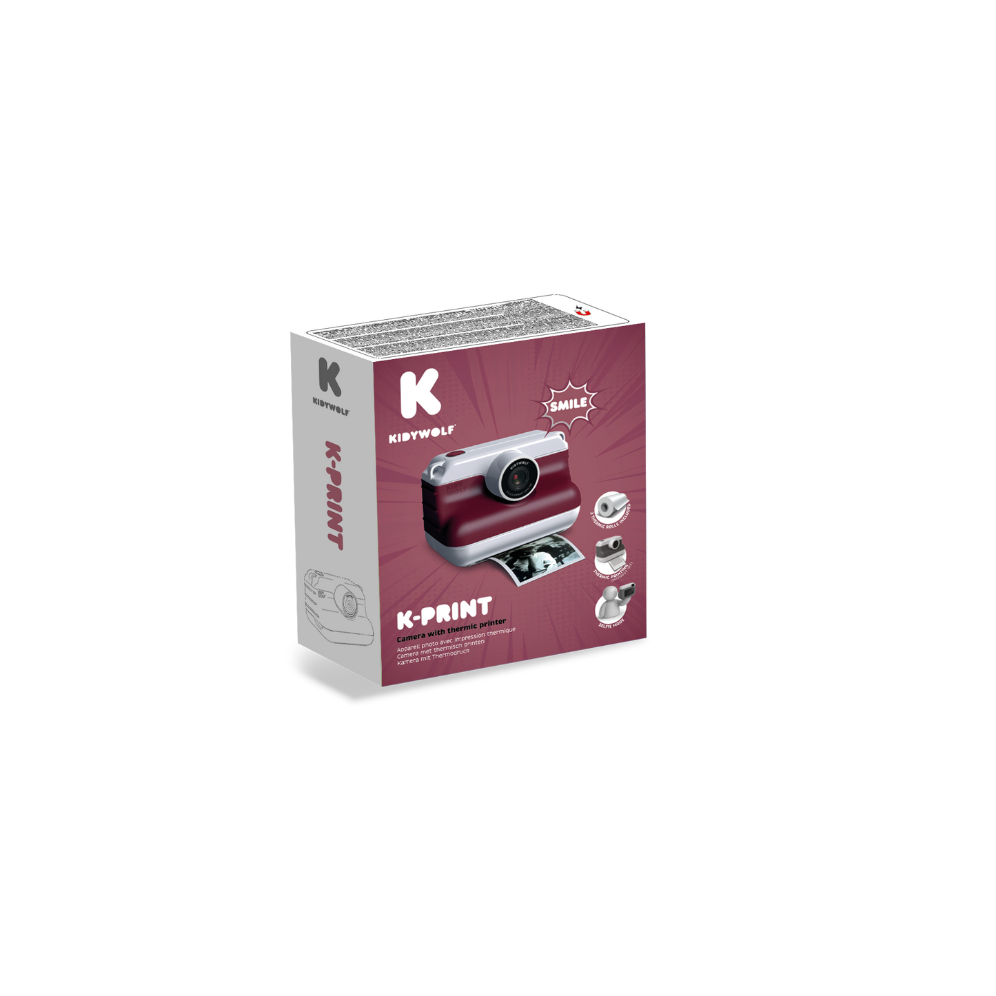 KPRINT Instant Thermal Printing Camera Red