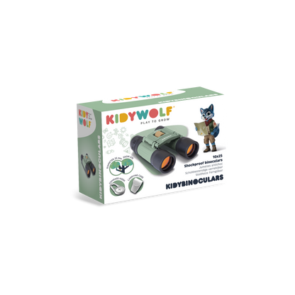 KIDYBINOCULARS Shockproof Binoculars Green