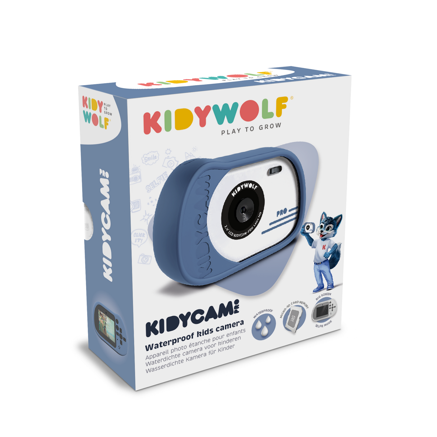 KIDYCAM PRO Waterproof and Shockproof Digital Camera Blue