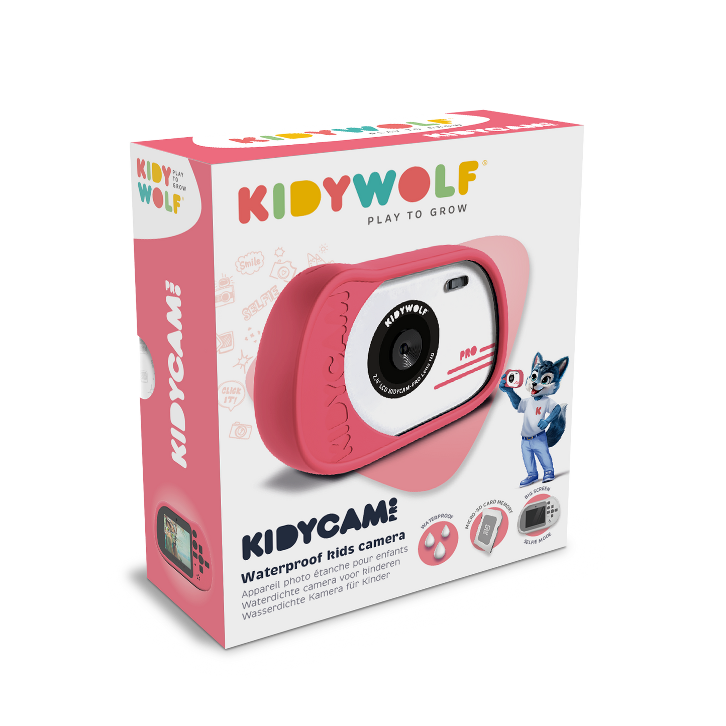 KIDYCAM PRO Waterproof and Shockproof Digital Camera Pink