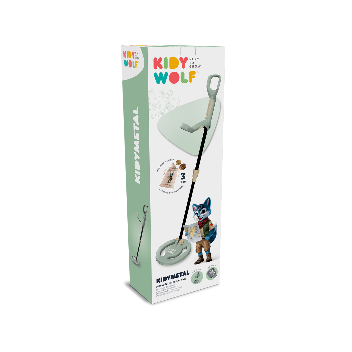 KIDYMETAL Metal Detector Green