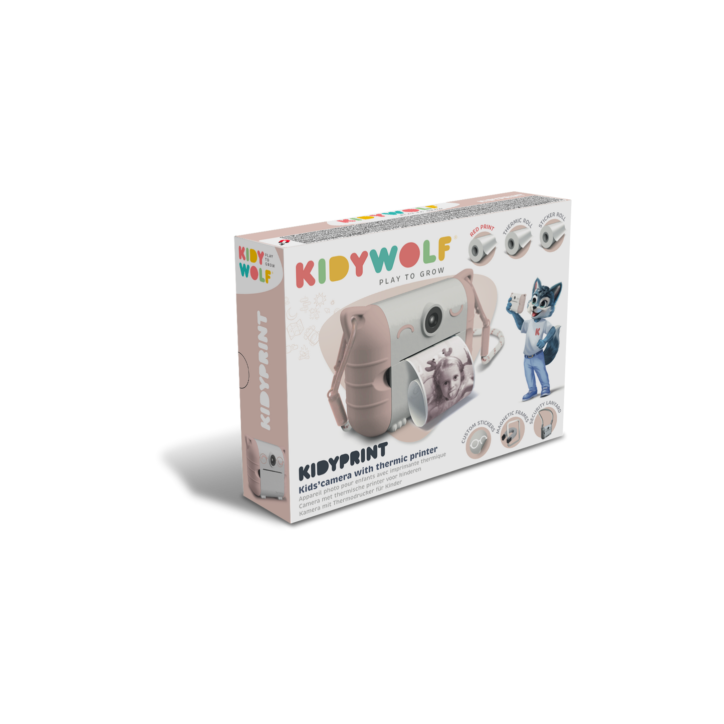 KIDYPRINT Instant Thermal Printing Camera Pink