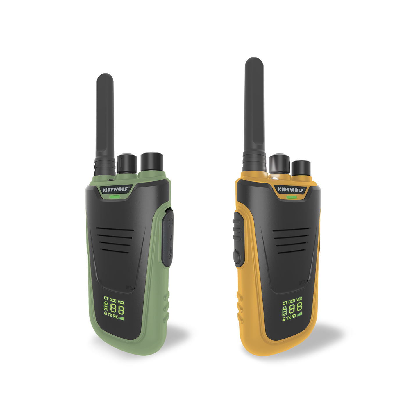 KIDYTALK Long Range Walkie-Talkies Green and Orangea
