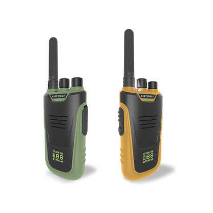 KIDYTALK Long Range Walkie-Talkies Green and Orangea