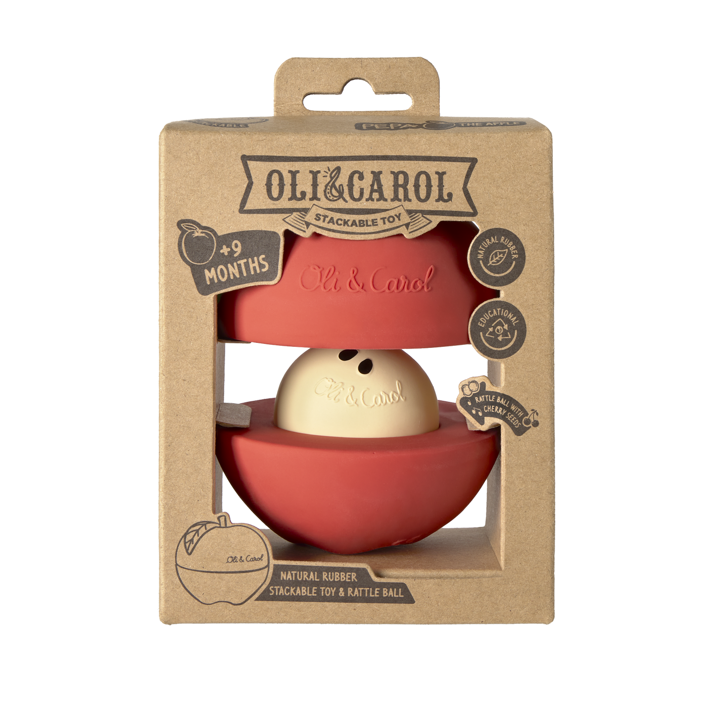 Oli&Carol Pepa the Apple Stacking and Ball Toy