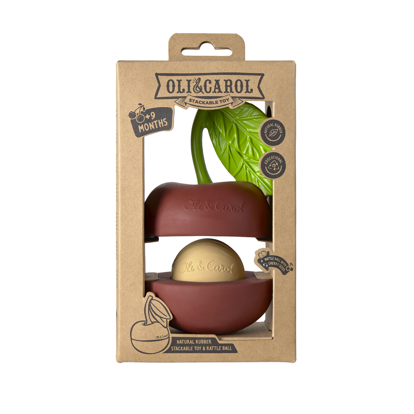 Oli&Carol Mery the Cherry Stacking and Ball Toy