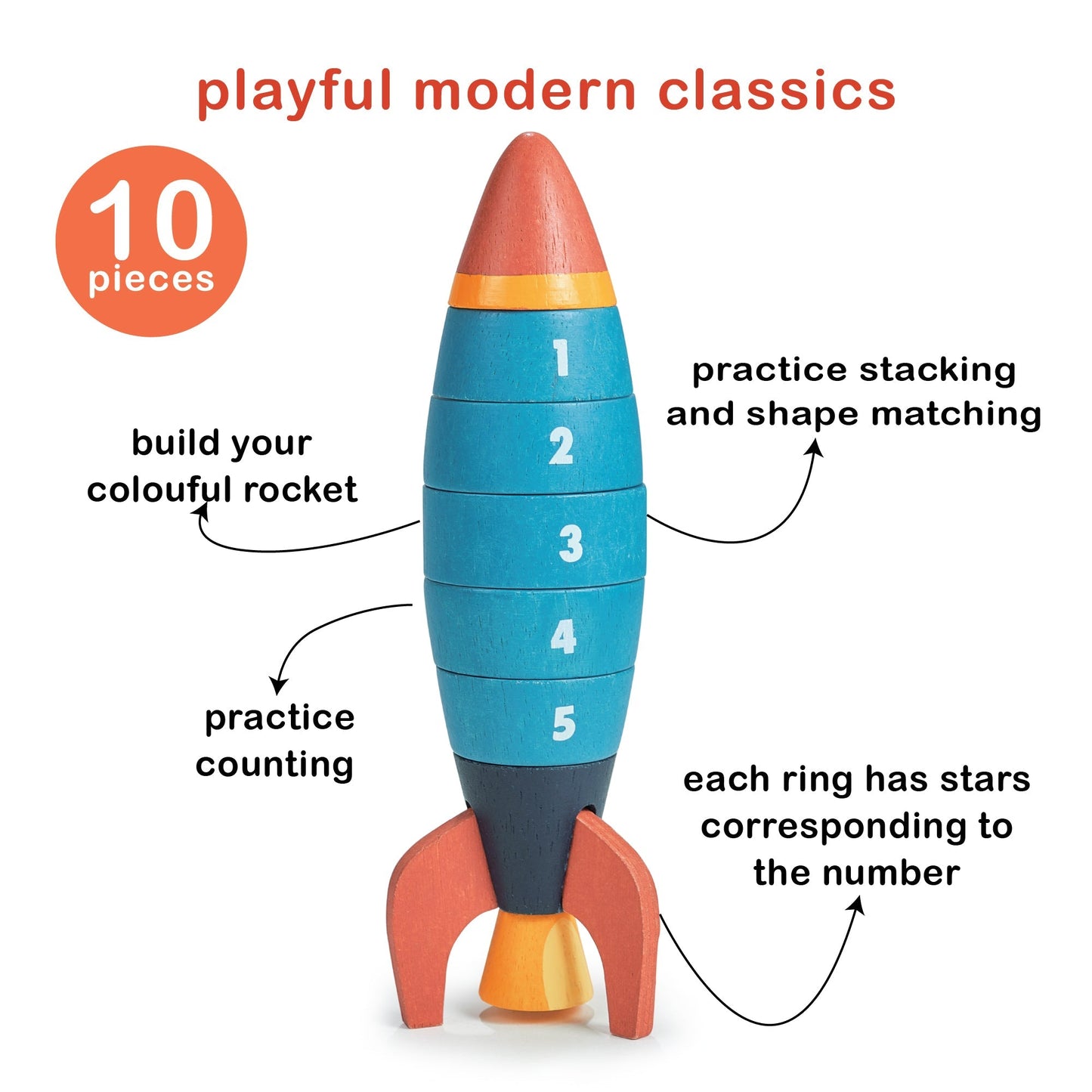 Stacking and Counting Rocket