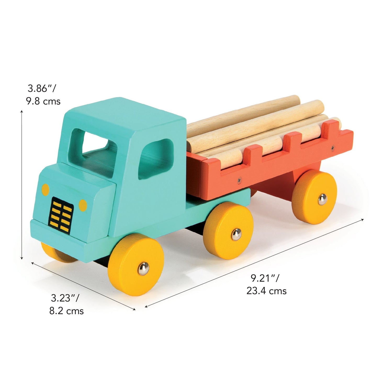 Teal Timber Truck