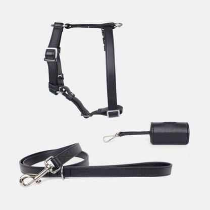Neula Courage Vegan Leather Dog Harness Walk Set