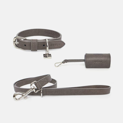 Neula Strength Vegan Leather Dog Collar Walk Set