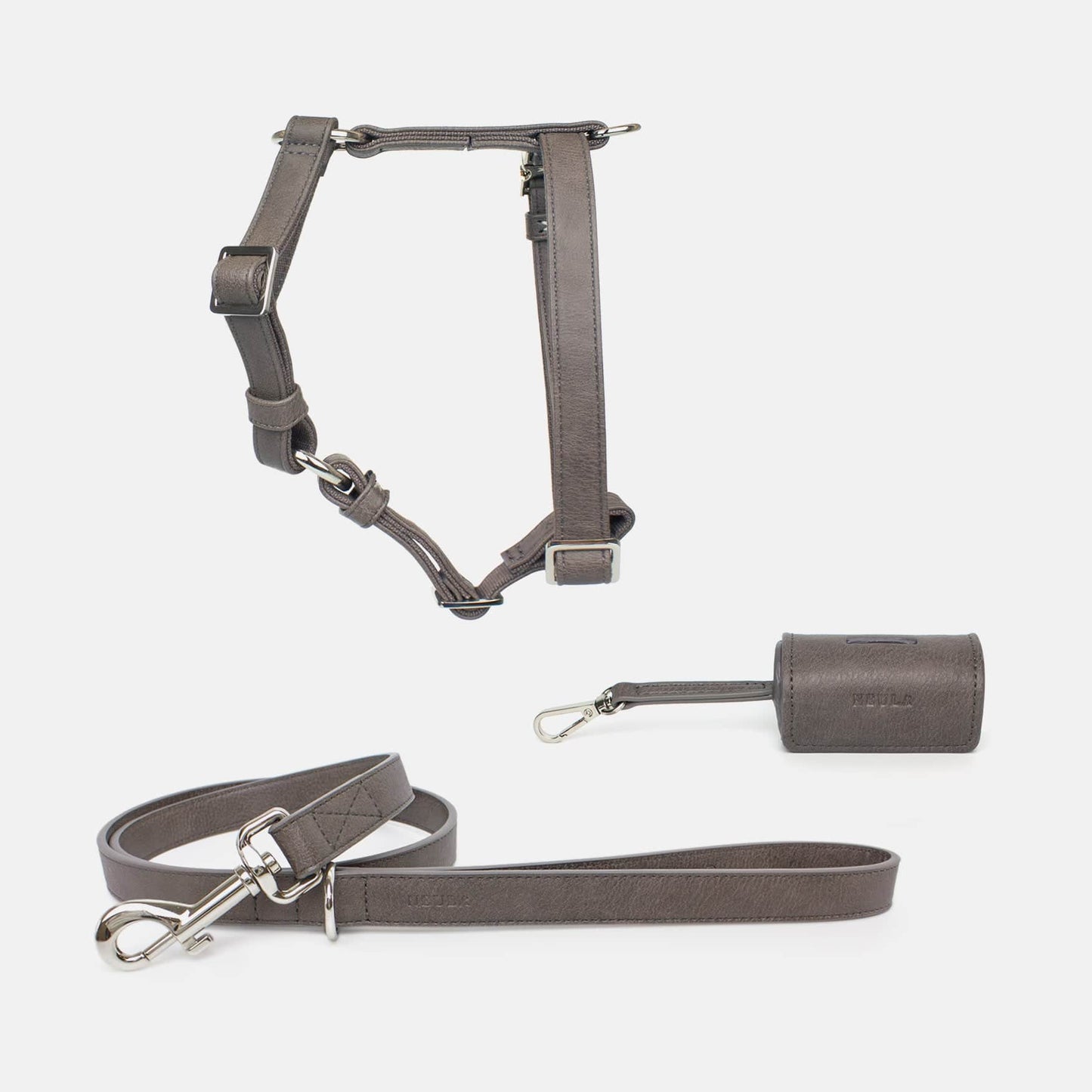 Neula Strength Vegan Leather Dog Harness Walk Set