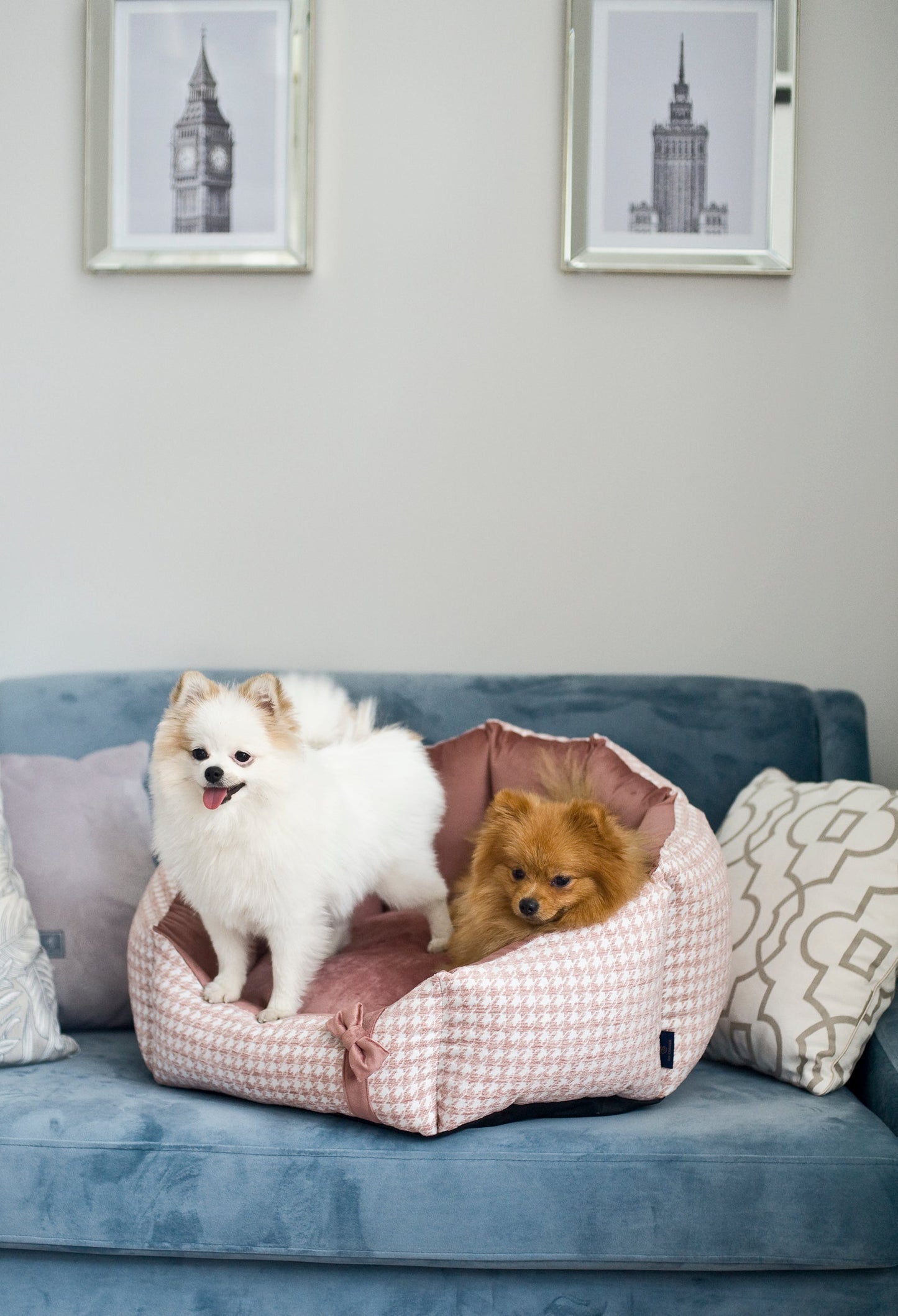 Oh Charlie Round Dog Bed Glamour