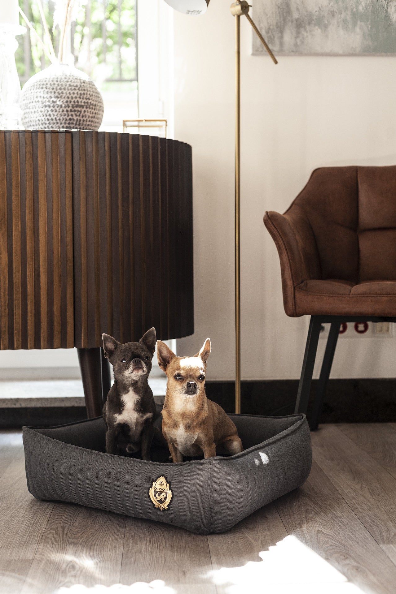 Oh Charlie Square Dog Bed Royal