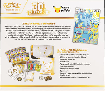 Pokémon TCG: Elite Trainer Box - 30th Celebration *** Preorder - Expected Launch Date 16/09/26 ***