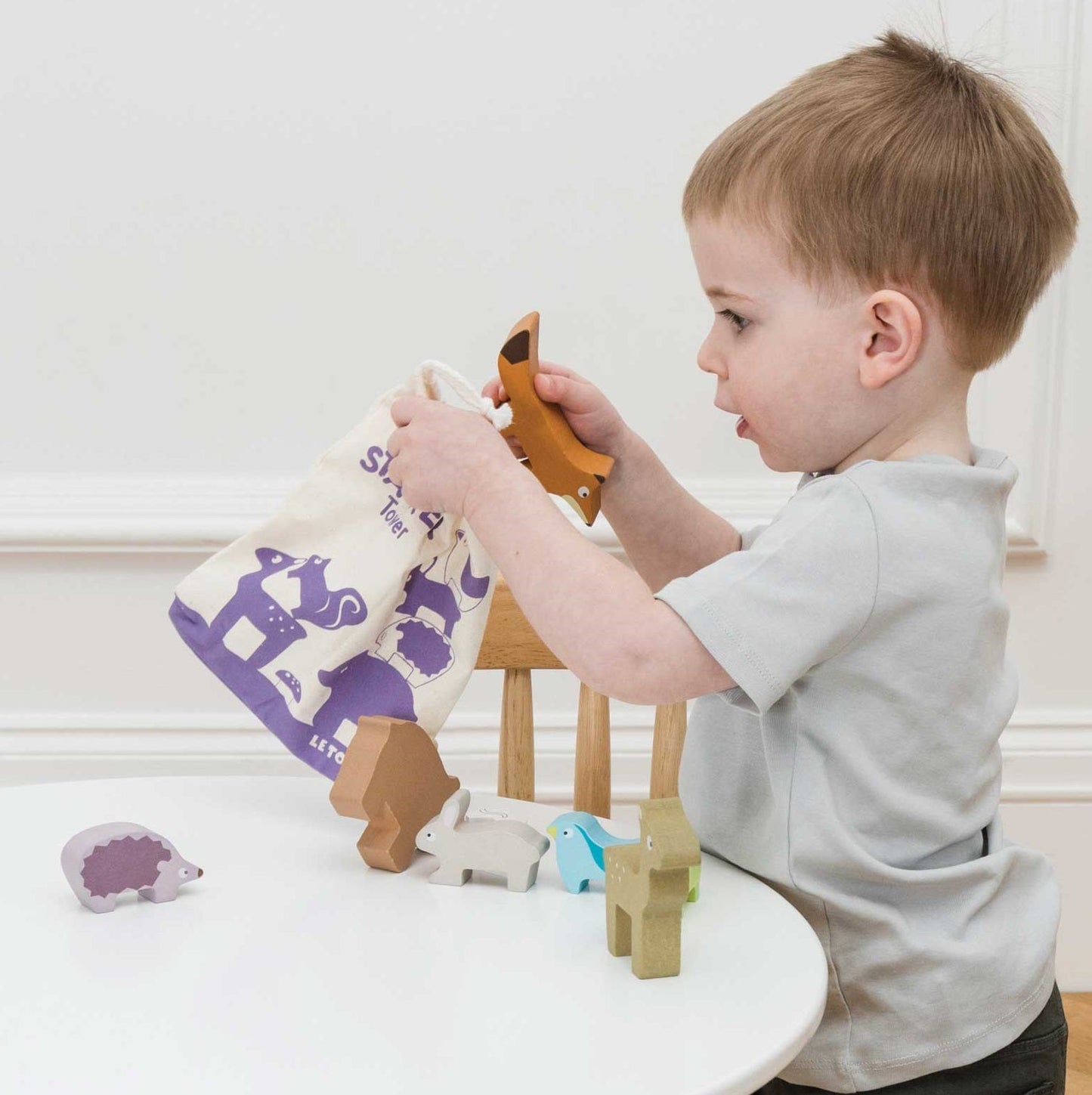 Le Toy Van Forest Stacker Tower & Bag