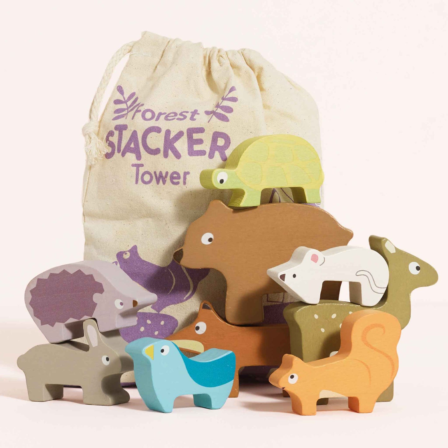 Le Toy Van Forest Stacker Tower & Bag